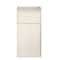 Alpine Industries White 40 Gallon Wood Receptacle Enclosure with Drop Hole and Tray Shelf ALP476-WHI - alternate 7